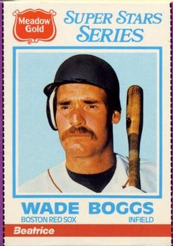 1986 Meadow Gold Blank Back #NNO Wade Boggs Front