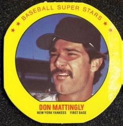 1987 Super Stars Discs #6 Don Mattingly Front