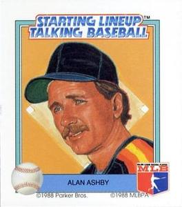 1988 Parker Bros. Starting Lineup Talking Baseball Houston Astros #11 Alan Ashby Front