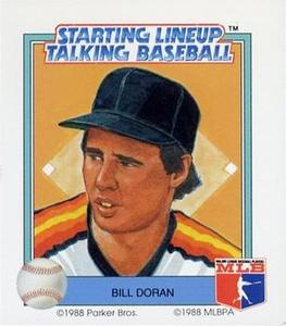 1988 Parker Bros. Starting Lineup Talking Baseball Houston Astros #14 Bill Doran Front
