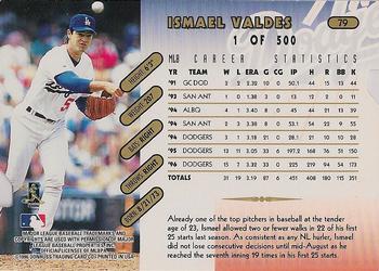 1997 Donruss - Press Proofs Gold #79 Ismael Valdes Back