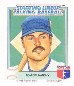 1988 Parker Bros. Starting Lineup Talking Baseball Minnesota Twins #19 Tom Brunansky Front