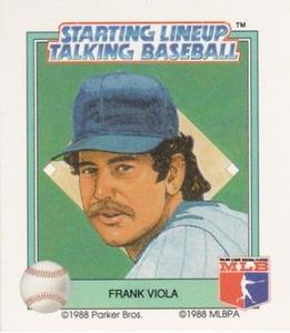 1988 Parker Bros. Starting Lineup Talking Baseball Minnesota Twins #25 Frank Viola Front