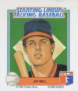 1988 Parker Bros. Starting Lineup Talking Baseball Cleveland Indians #17 Jay Bell Front