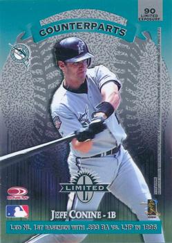 1997 Donruss Limited - Limited Exposure Non-Glossy #90 Will Clark / Jeff Conine Back