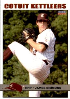 2006 Choice Cotuit Kettleers #20 James Simmons Front