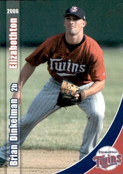 2006 Grandstand Elizabethton Twins #35 Brian Dinkelman Front