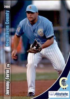 2006 Grandstand New Haven County Cutters #25 Jeremy Terni Front