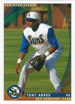 2006 Grandstand Southern League Top Prospects #NNO Tony Abreu Front