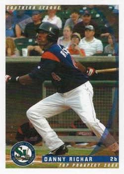 2006 Grandstand Southern League Top Prospects #NNO Danny Richar Front