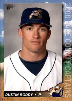 2006 MultiAd Lake County Captains #23 Dustin Roddy Front
