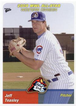 2006 MultiAd Midwest League All-Stars Western Division #15 Jeff Teasley Front