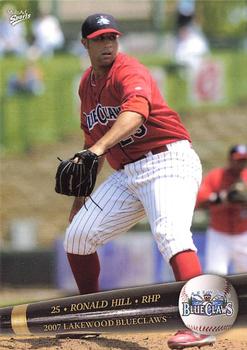 2007 MultiAd Lakewood BlueClaws #11 Ronald Hill Front
