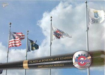 2007 MultiAd Omaha Royals #1 Flags at Rosenblatt Stadium Front