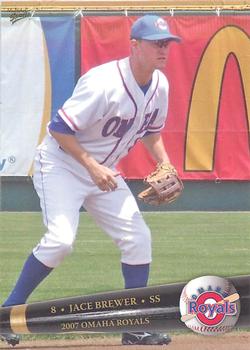 2007 MultiAd Omaha Royals #10 Jace Brewer Front