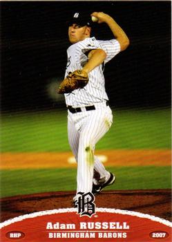 2007 Grandstand Birmingham Barons #NNO Adam Russell Front