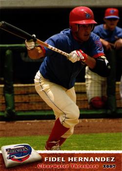 2007 Grandstand Clearwater Threshers #NNO Fidel Hernandez Front