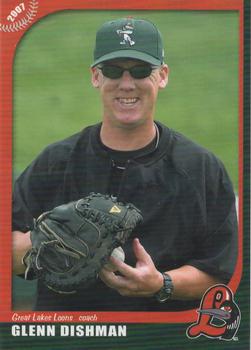 2007 Grandstand Great Lakes Loons #NNO Glenn Dishman Front