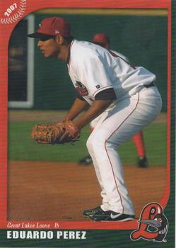 2007 Grandstand Great Lakes Loons #NNO Eduardo Perez Front
