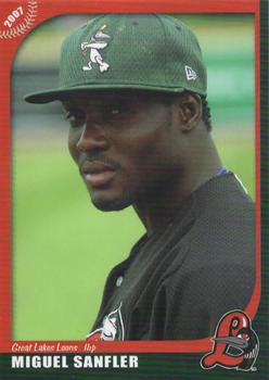 2007 Grandstand Great Lakes Loons #NNO Miguel Sanfler Front