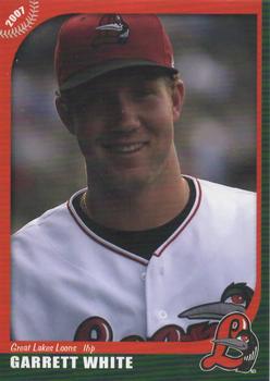 2007 Grandstand Great Lakes Loons #NNO Garrett White Front