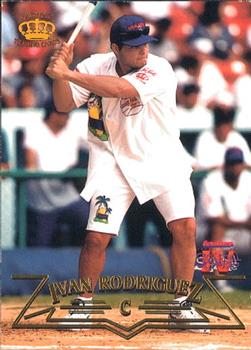 1997 Pacific Crown Collection Carlos Baerga Celebrity Softball #3 Ivan Rodriguez Front