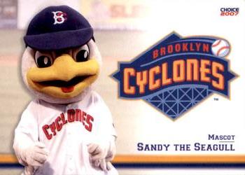 2007 Choice Brooklyn Cyclones #37 Sandy The Seagull Front