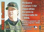 1997 Pacific Crown Collection - Card-Supials Minis #15A Mark McGwire Back