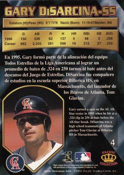 1997 Pacific Crown Collection - Silver #4 Gary DiSarcina Back