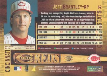 1997 Pinnacle - Museum Collection #62 Jeff Brantley Back