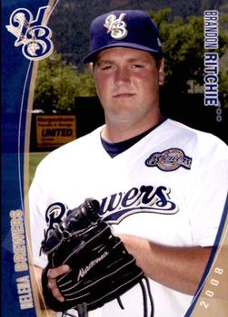 2008 Grandstand Helena Brewers #NNO Brandon Ritchie Front