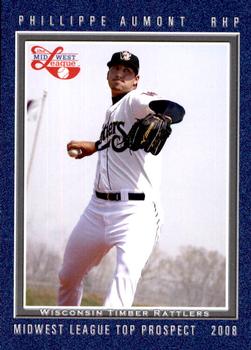 2008 Grandstand Midwest League Top Prospects #NNO Phillippe Aumont Front