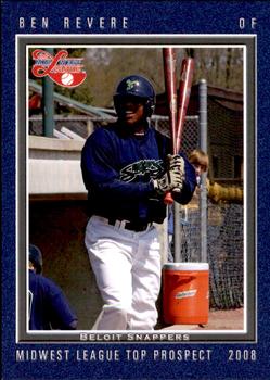 2008 Grandstand Midwest League Top Prospects #NNO Ben Revere Front
