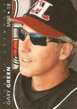 2008 MultiAd Hickory Crawdads #1 Gary Green Front