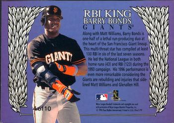 1997 Ultra - RBI Kings #4 Barry Bonds Back