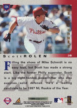 1997 Pinnacle X-Press - Men of Summer #134 Scott Rolen Back