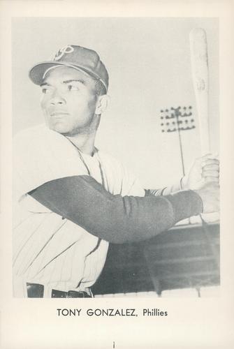 1962 Sports Service Philadelphia Phillies #NNO Tony Gonzalez Front
