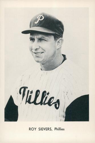 1962 Sports Service Philadelphia Phillies #NNO Roy Sievers Front