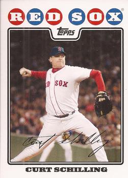2008 Topps Boston Red Sox #BOS7 Curt Schilling Front