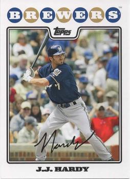 2008 Topps Milwaukee Brewers #MIL3 J.J. Hardy Front