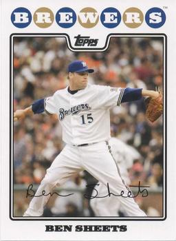 2008 Topps Milwaukee Brewers #MIL6 Ben Sheets Front