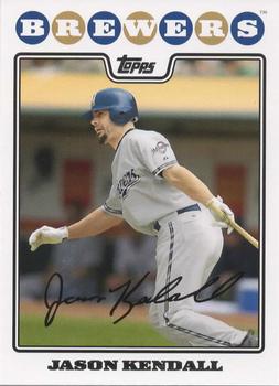 2008 Topps Milwaukee Brewers #MIL7 Jason Kendall Front