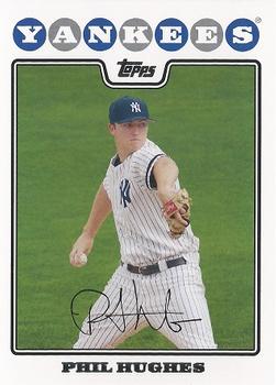2008 Topps New York Yankees #NYY3 Phil Hughes Front
