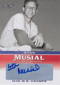 2015 Leaf Heroes of Baseball - Stan Musial Milestones Autographs #MA-SM3 Stan Musial Front