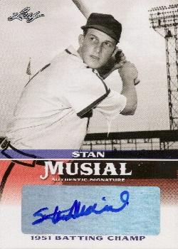 2015 Leaf Heroes of Baseball - Stan Musial Milestones Autographs #MA-SM11 Stan Musial Front