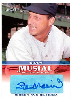 2015 Leaf Heroes of Baseball - Stan Musial Milestones Autographs #MA-SM16 Stan Musial Front