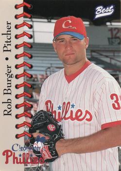 1997 Best Clearwater Phillies #2 Rob Burger Front