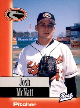 1997 Best Delmarva Shorebirds #29 Josh McNatt Front