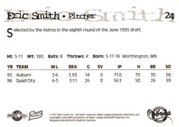 1997 Best Kissimmee Cobras #24 Eric Smith Back
