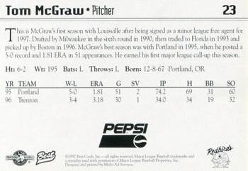 1997 Best Louisville Redbirds #23 Tom McGraw Back